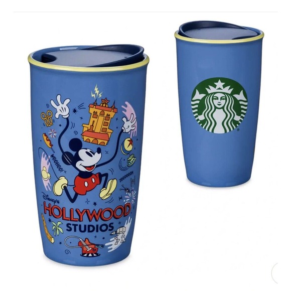 🔥 DISNEY PARKS Disneyland DCA WDW MICKEY Minnie PORCELAIN STARBUCKS TUMBLER NEW - Picture 6 of 16